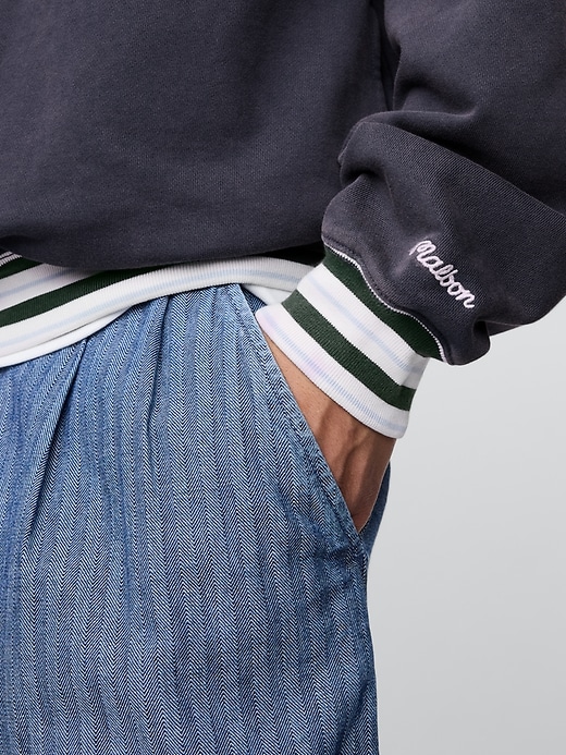Image number 4 showing, Gap × Malbon Heavyweight Logo Quarter-Zip Pullover