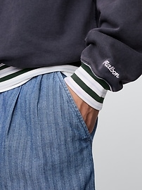 Gap × Malbon Heavyweight Logo Quarter-Zip Pullover