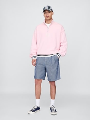 Gap × Malbon 9.5" Pleated Baggy Shorts