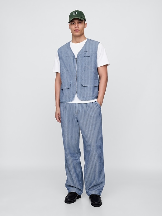 Image number 2 showing, Gap × Malbon Herringbone Utility Vest