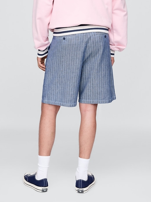 Image number 4 showing, Gap × Malbon 9.5" Pleated Baggy Shorts