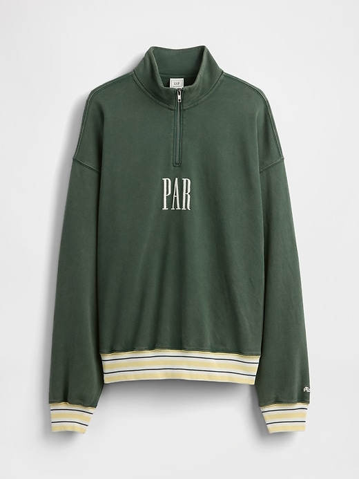 Image number 8 showing, Gap × Malbon Heavyweight Logo Quarter-Zip Pullover