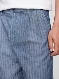 Gap × Malbon 9.5" Pleated Baggy Shorts
