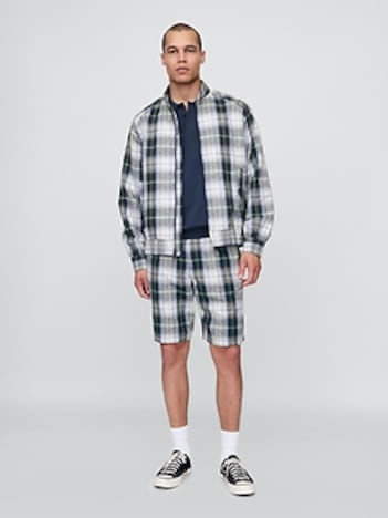 Gap × Malbon 9.5" Pleated Baggy Shorts