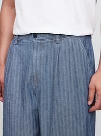 Gap × Malbon Herringbone Pleated Baggy Pants