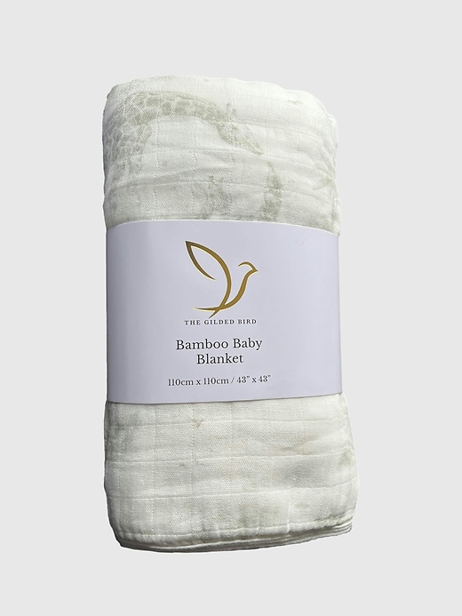 Image number 6 showing, The Gilded Bird Safari Toile Bamboo Baby Blanket