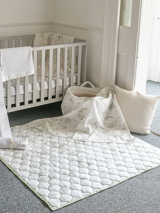 Image number 5 showing, The Gilded Bird Safari Toile Quilted Playmat