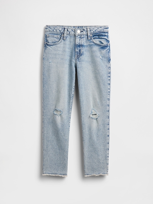 Image number 4 showing, Kids Mid Rise Girlfriend Jeans