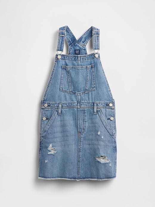 Image number 2 showing, Kids Denim Pinafore Dress