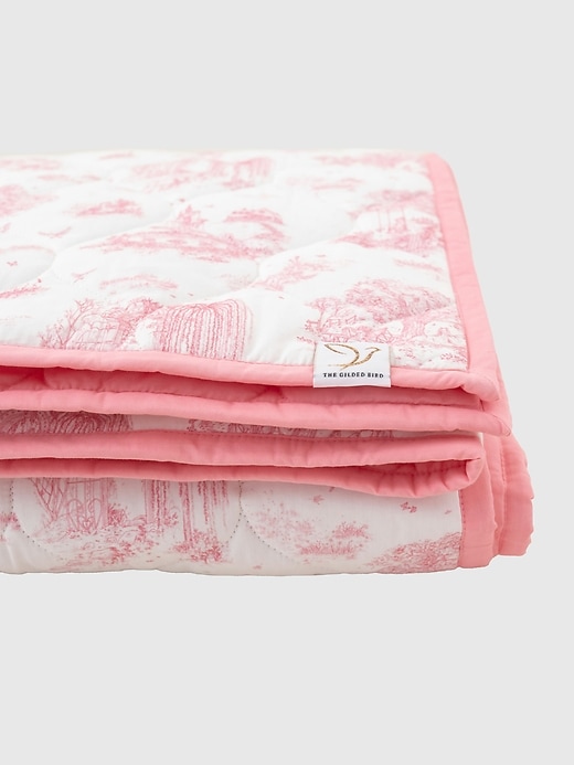 Image number 2 showing, The Gilded Bird Spring Toile Quilted Playmat