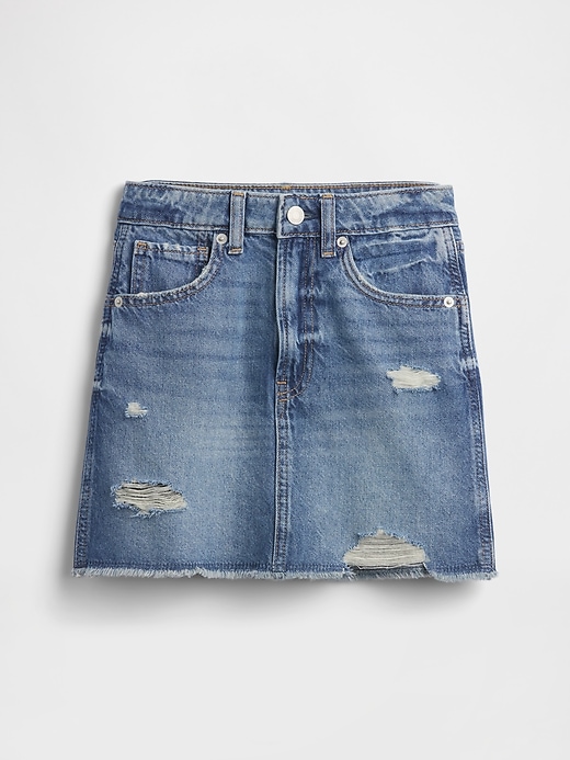 Image number 4 showing, Kids High Rise Denim Skirt