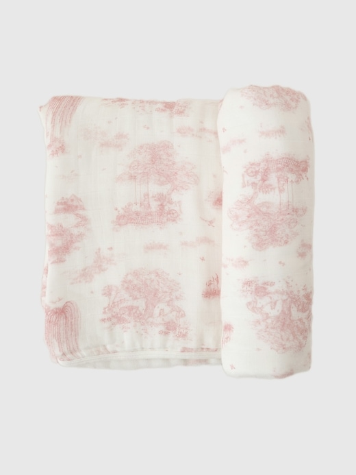 Image number 7 showing, The Gilded Bird Spring Toile Bamboo Baby Blanket