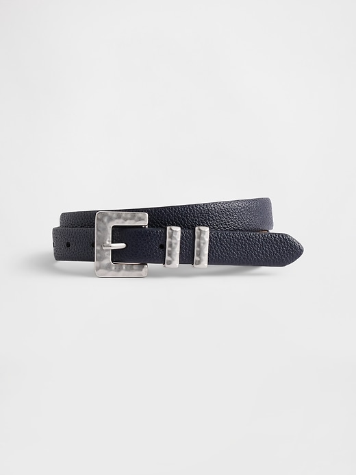 Image number 1 showing, Vegan Pebble Leather Belt