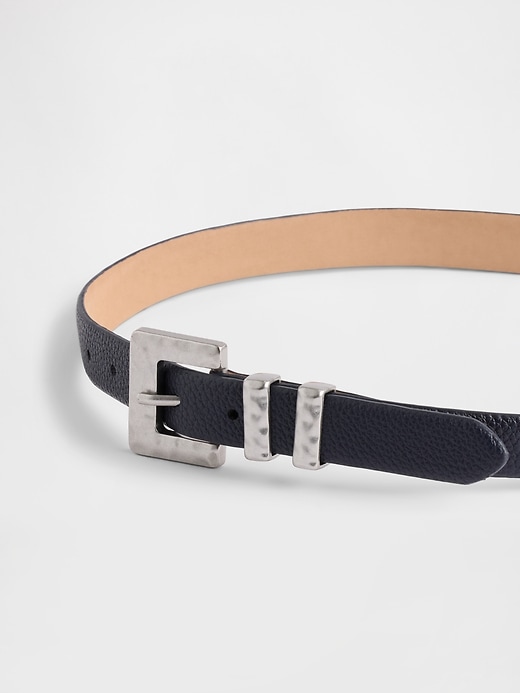 Image number 2 showing, Vegan Pebble Leather Belt