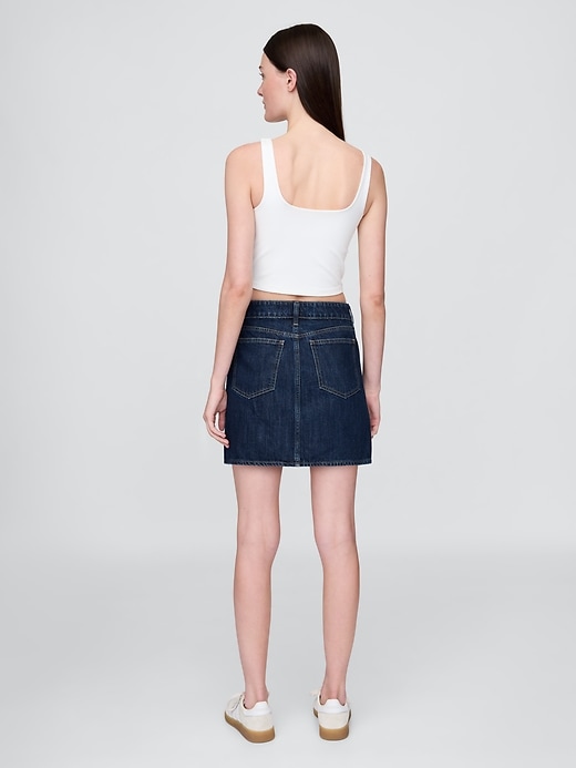 Image number 2 showing, Denim Mini Skirt