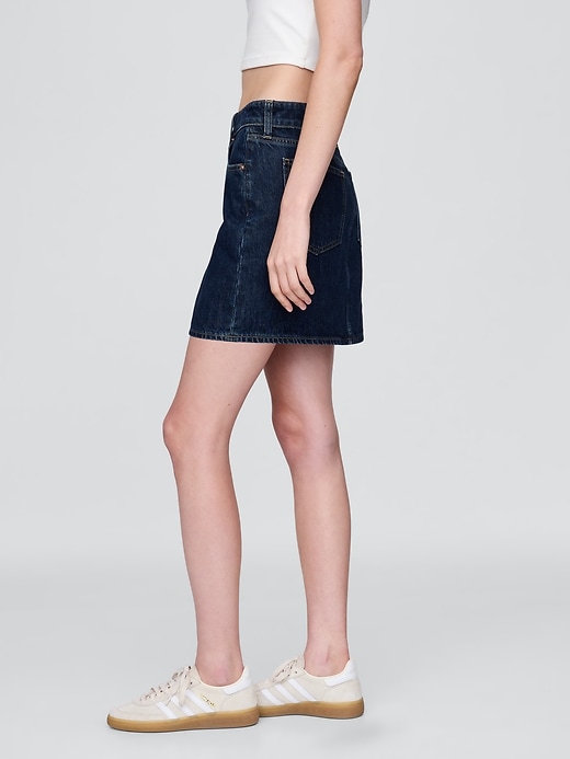 Image number 3 showing, Denim Mini Skirt
