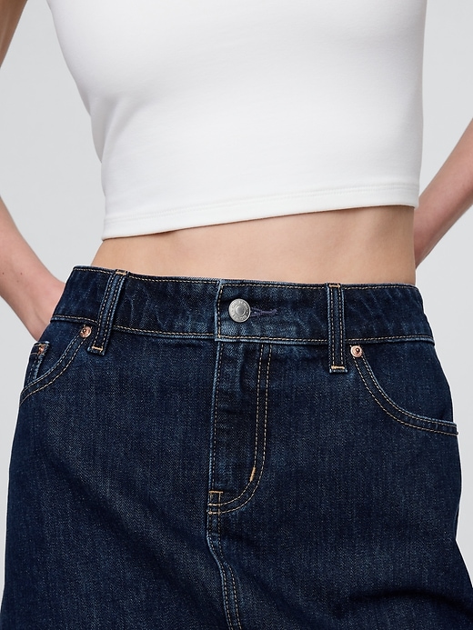 Image number 4 showing, Denim Mini Skirt