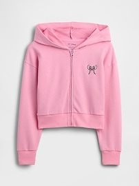 Lilo & Stitch Kids French Terry Crop Zip Hoodie