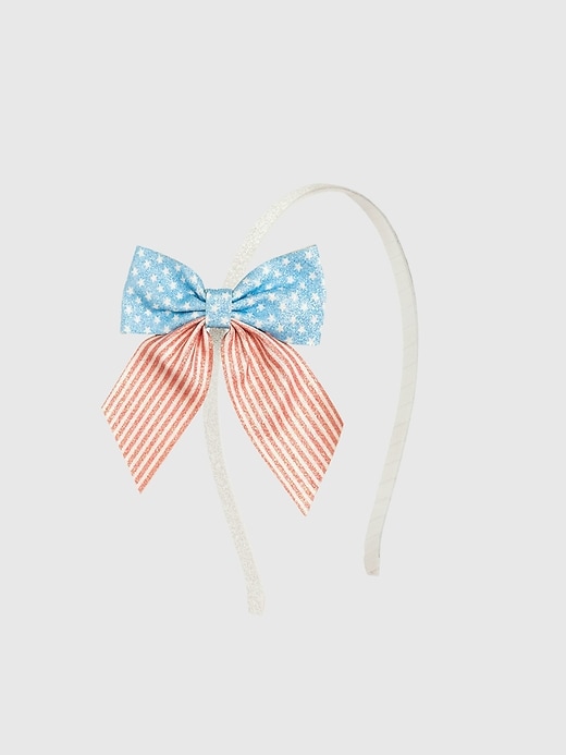 View large product image 1 of 1. Sweet Wink Patriotic Cutie Bow Headband