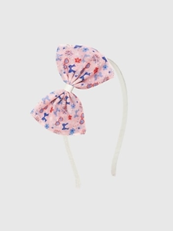 Sweet Wink Red White and Cute Tulle Bow Headband