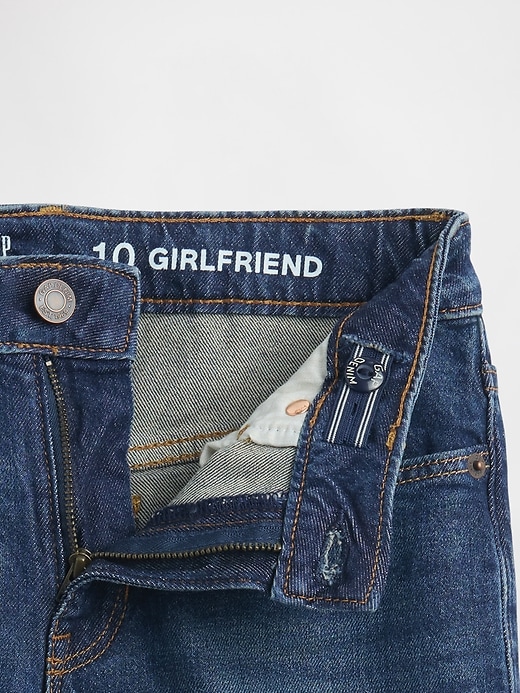 Image number 5 showing, Kids Mid Rise Girlfriend Jeans