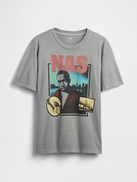 Image number 5 showing, Nas Relaxed Graphic T-Shirt
