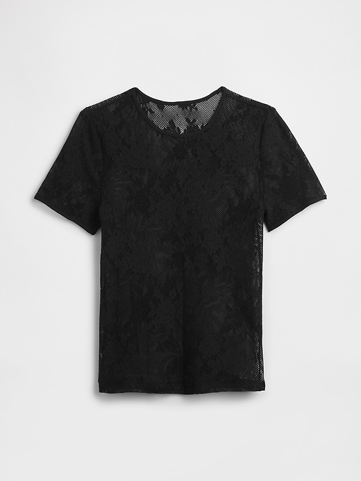 Image number 5 showing, Floral Lace Mesh Top