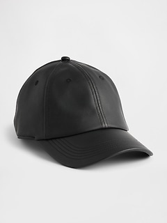 Vegan Leather Baseball Hat