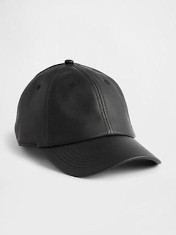 Vegan Leather Baseball Hat