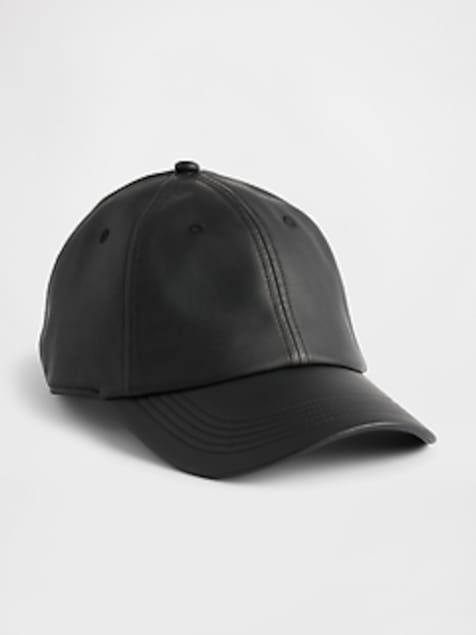Vegan Leather Baseball Hat