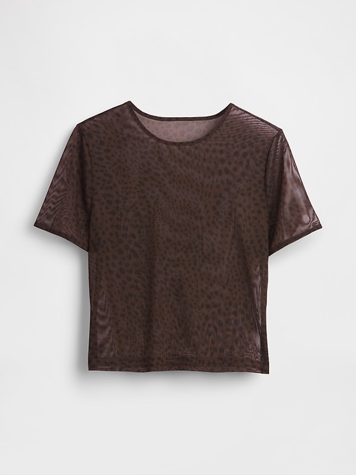 Image number 5 showing, Mesh Crop T-Shirt