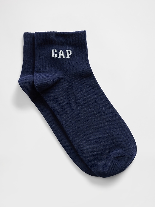 View large product image 1 of 1. Gap Logo Quarter Crew Socks