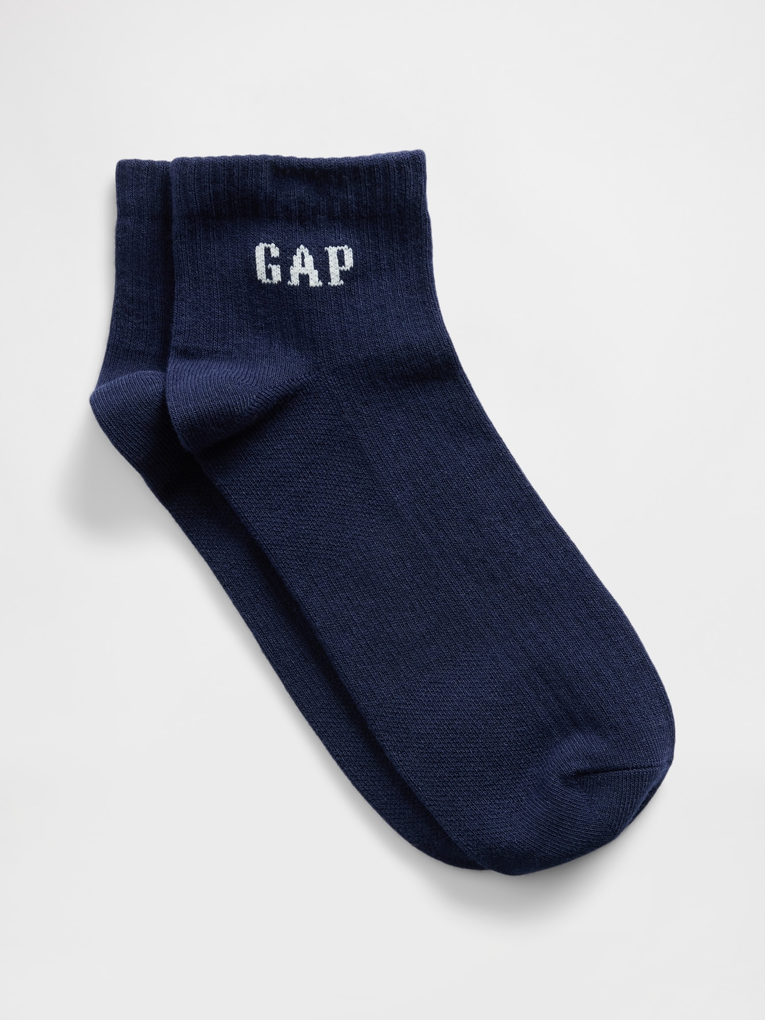 Gap Logo Quarter Crew Socks - Blue