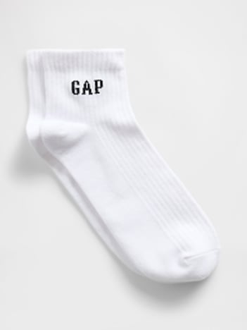 Gap Logo Quarter Crew Socks