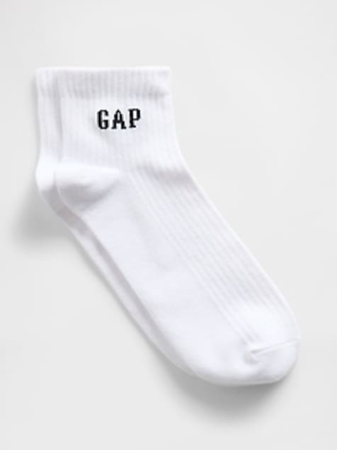 Gap Logo Quarter Crew Socks
