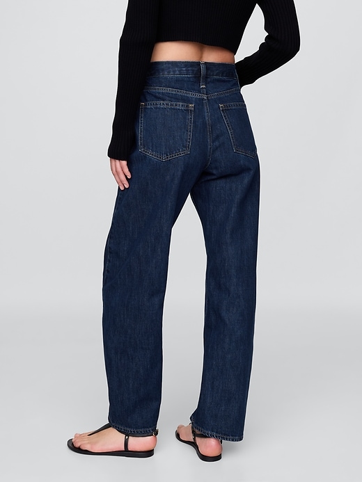 Image number 4 showing, High Rise Barrel Jeans