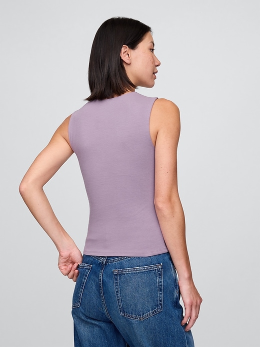 Image number 3 showing, CloseKnit Jersey Square-Neck Top