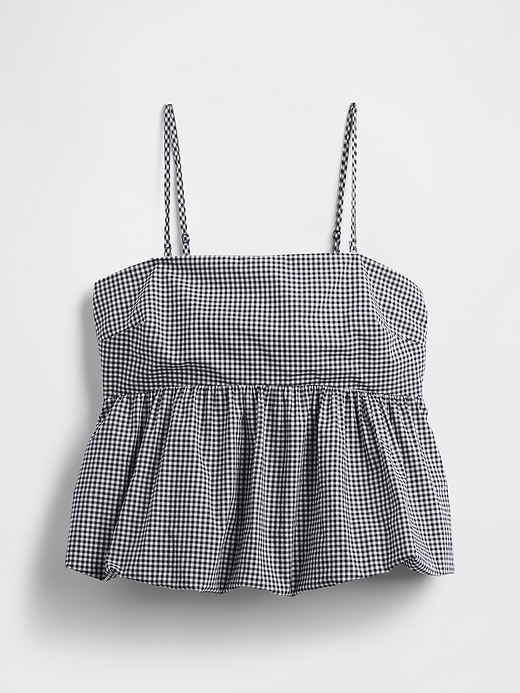 Image number 5 showing, Poplin Bubble Crop Top