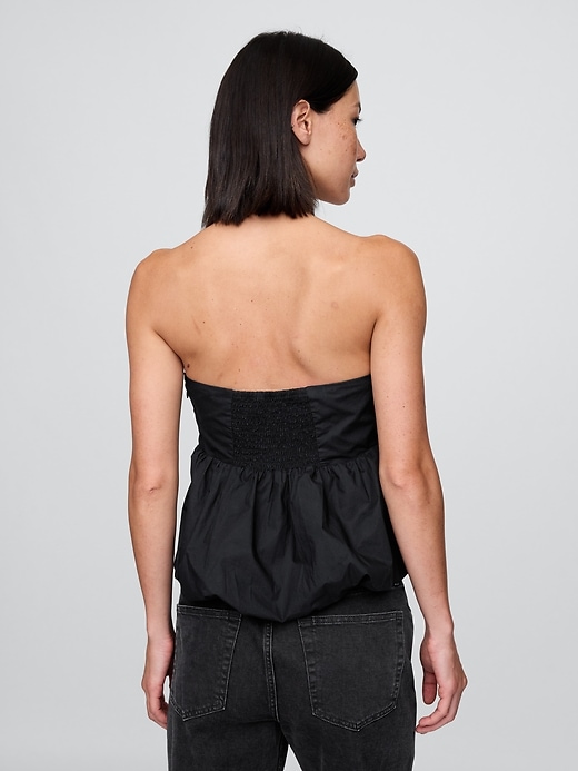 Image number 3 showing, Poplin Bubble Crop Top