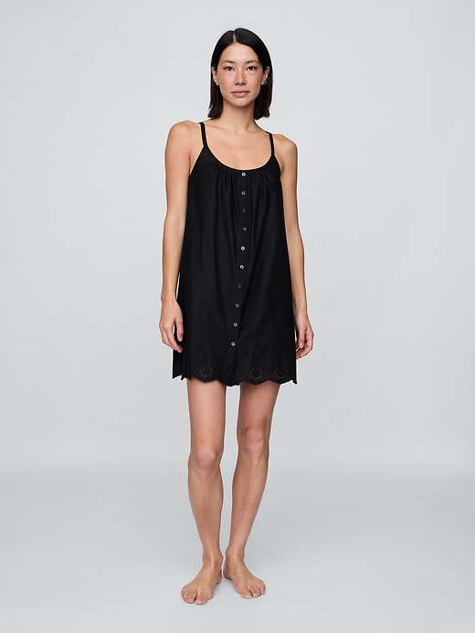 Image number 1 showing, Eyelet Hem PJ Dress