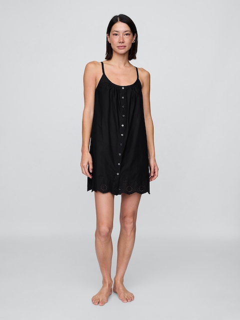 Eyelet Hem PJ Dress