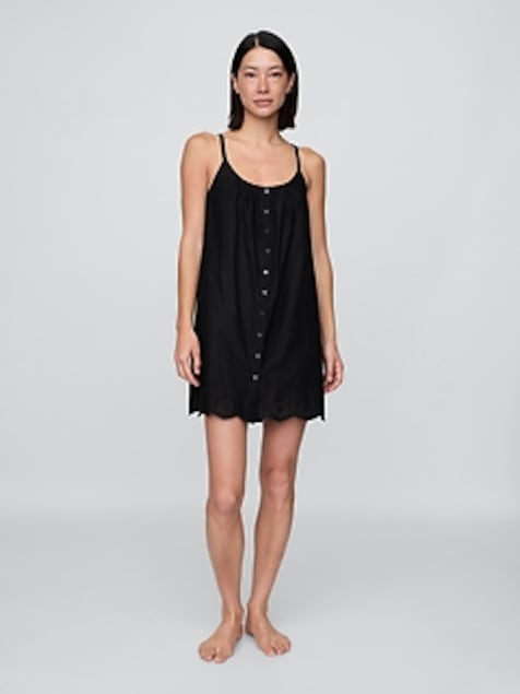 Eyelet Hem PJ Dress