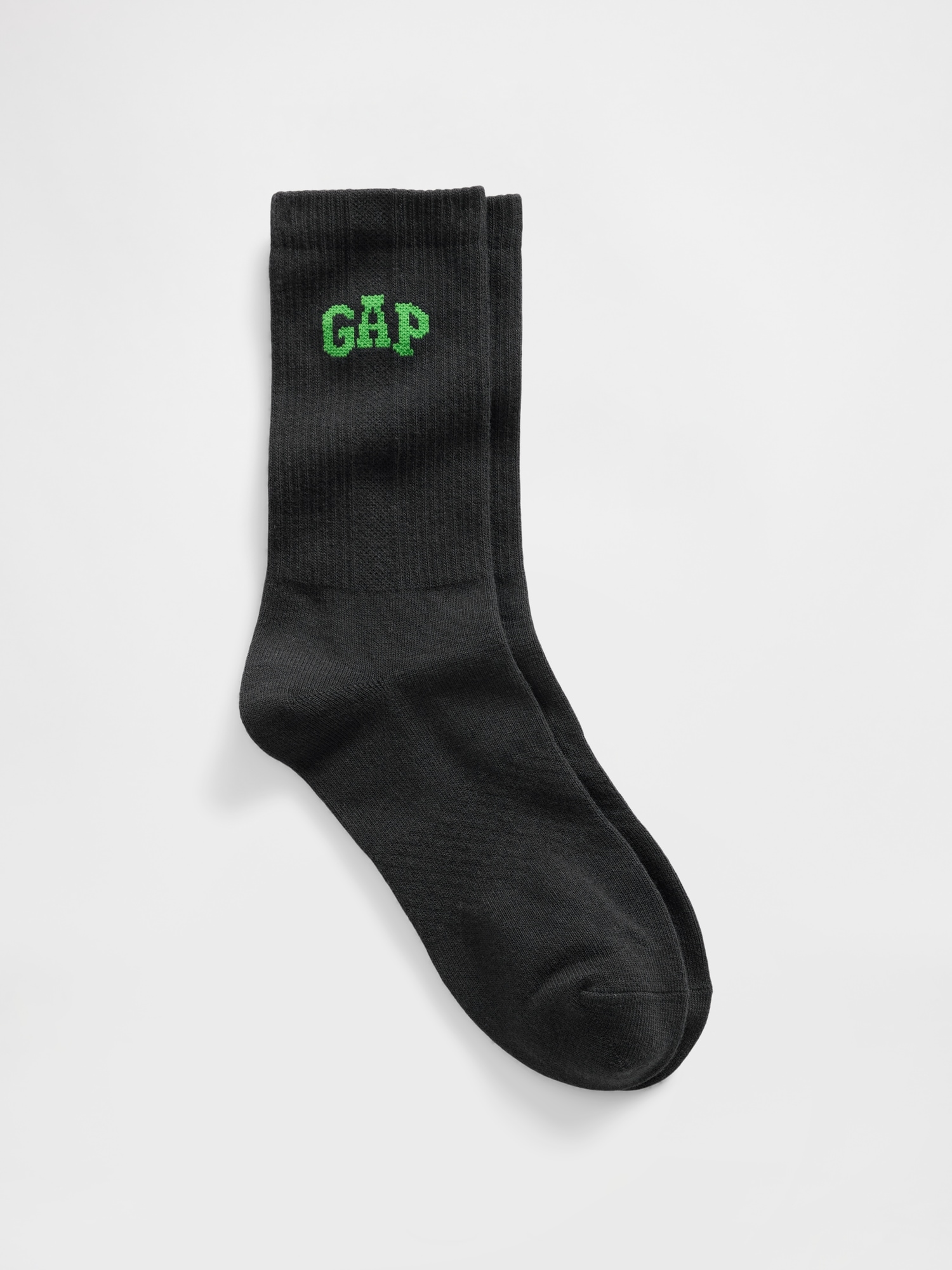 Gap Logo Athletic Crew Socks - Black