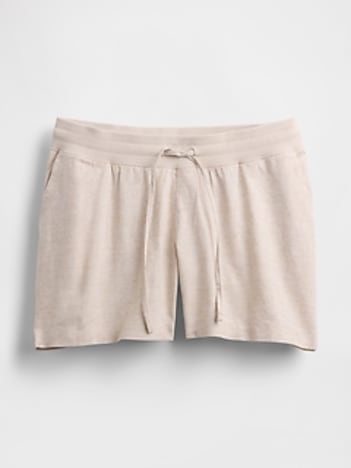 Maternity Under Belly Linen-Cotton Easy Shorts