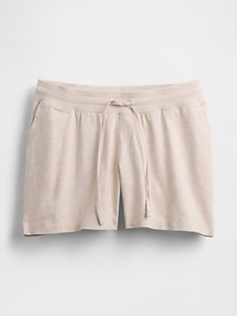 Maternity Under Belly Linen-Cotton Easy Shorts