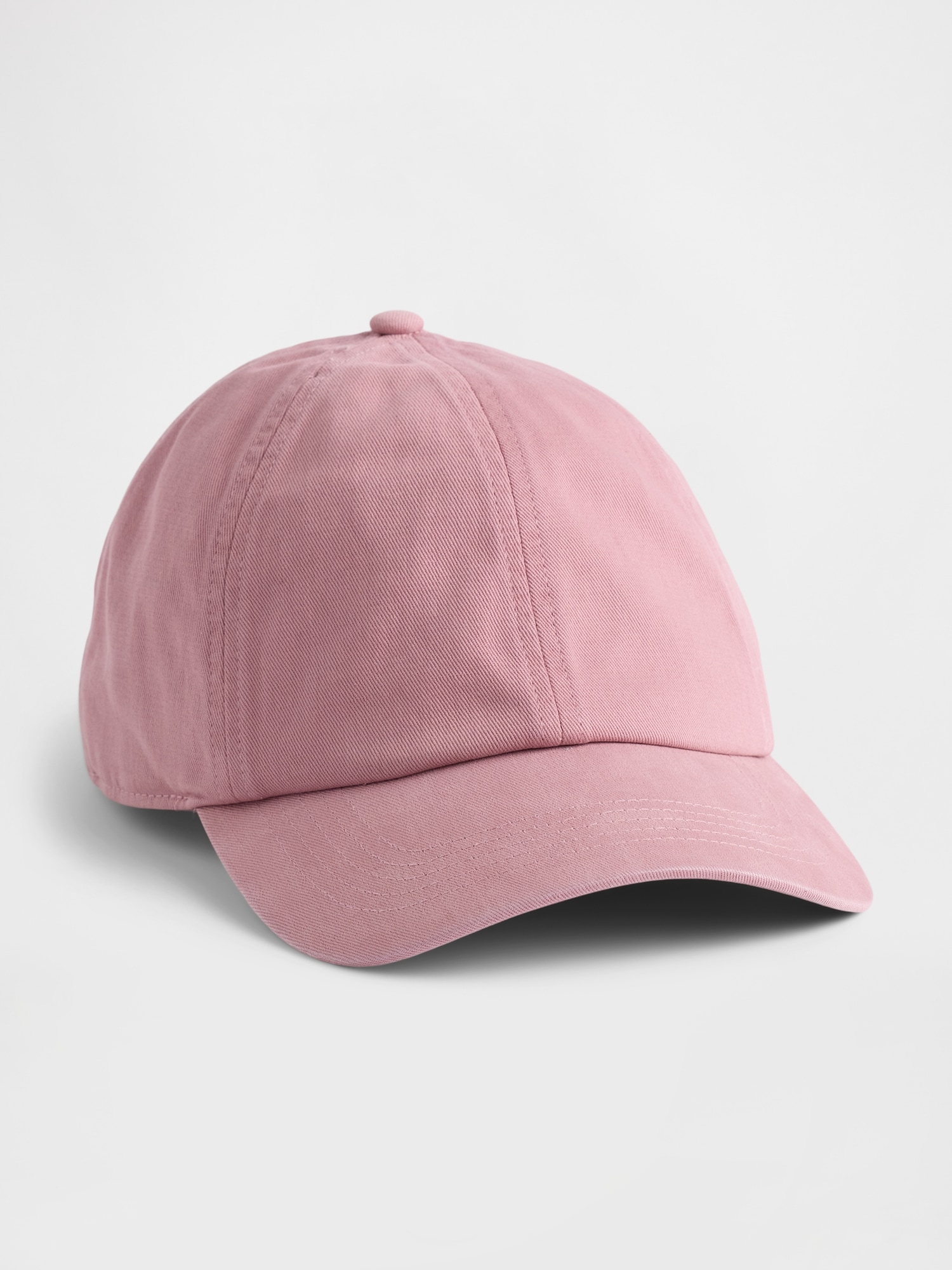 Organic Cotton Washed Baseball Hat - Pink