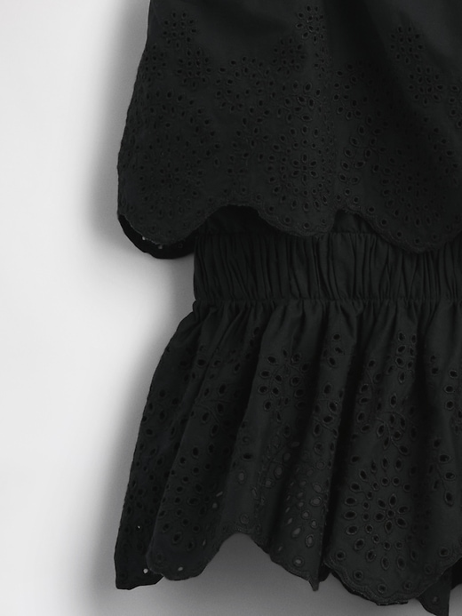 Image number 2 showing, Poplin Eyelet Ruffle Top