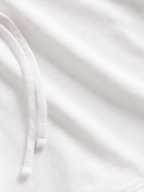 Linen-Blend Ruffle PJ Shorts