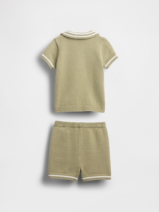 Image number 2 showing, Baby Sweater Polo Outfit Set