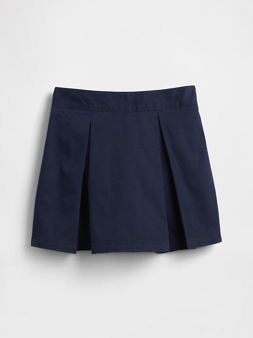 Image number 2 showing, Kids Uniform Pleated Khaki Easy Skort